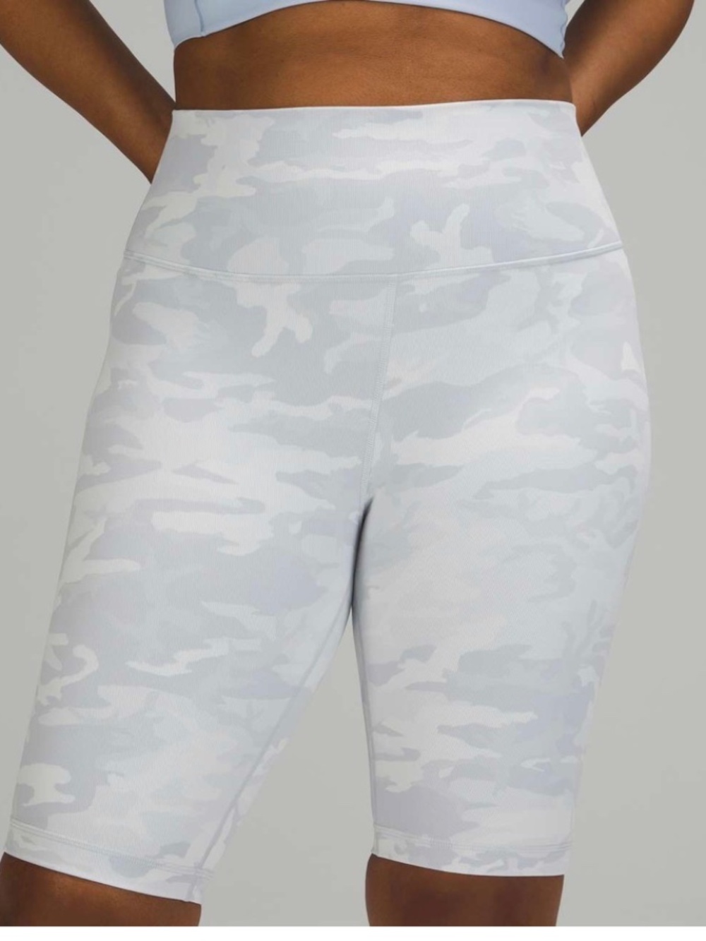 Lululemon Wunder Under Short 10" *Ribbed | Camo Print | Size 6